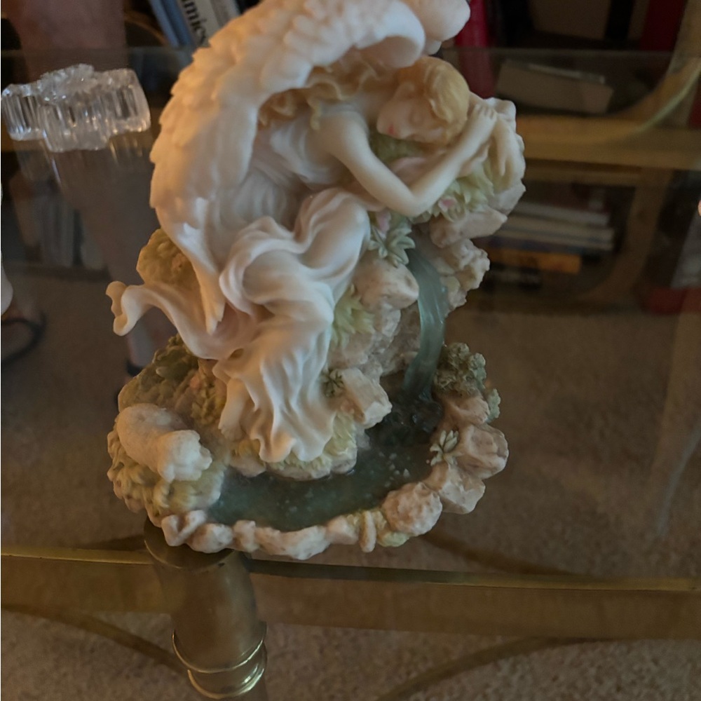 Angel Figurine with Floral Details